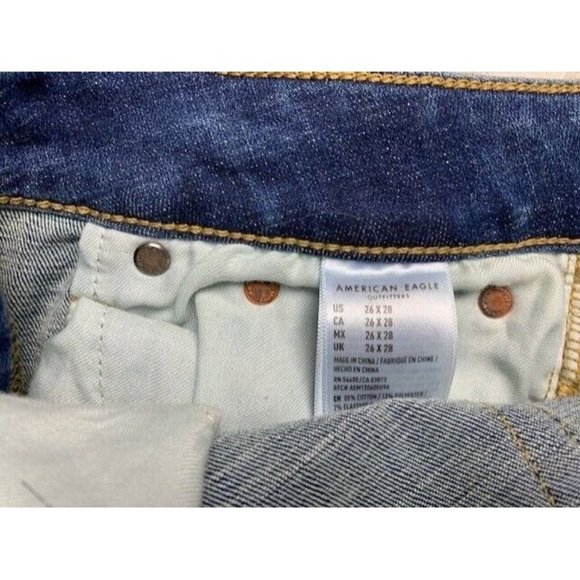 American Eagle Size 26x28 Womens Jeans Next Level Stretch Slim Mid Rise … - Picture 7 of 7